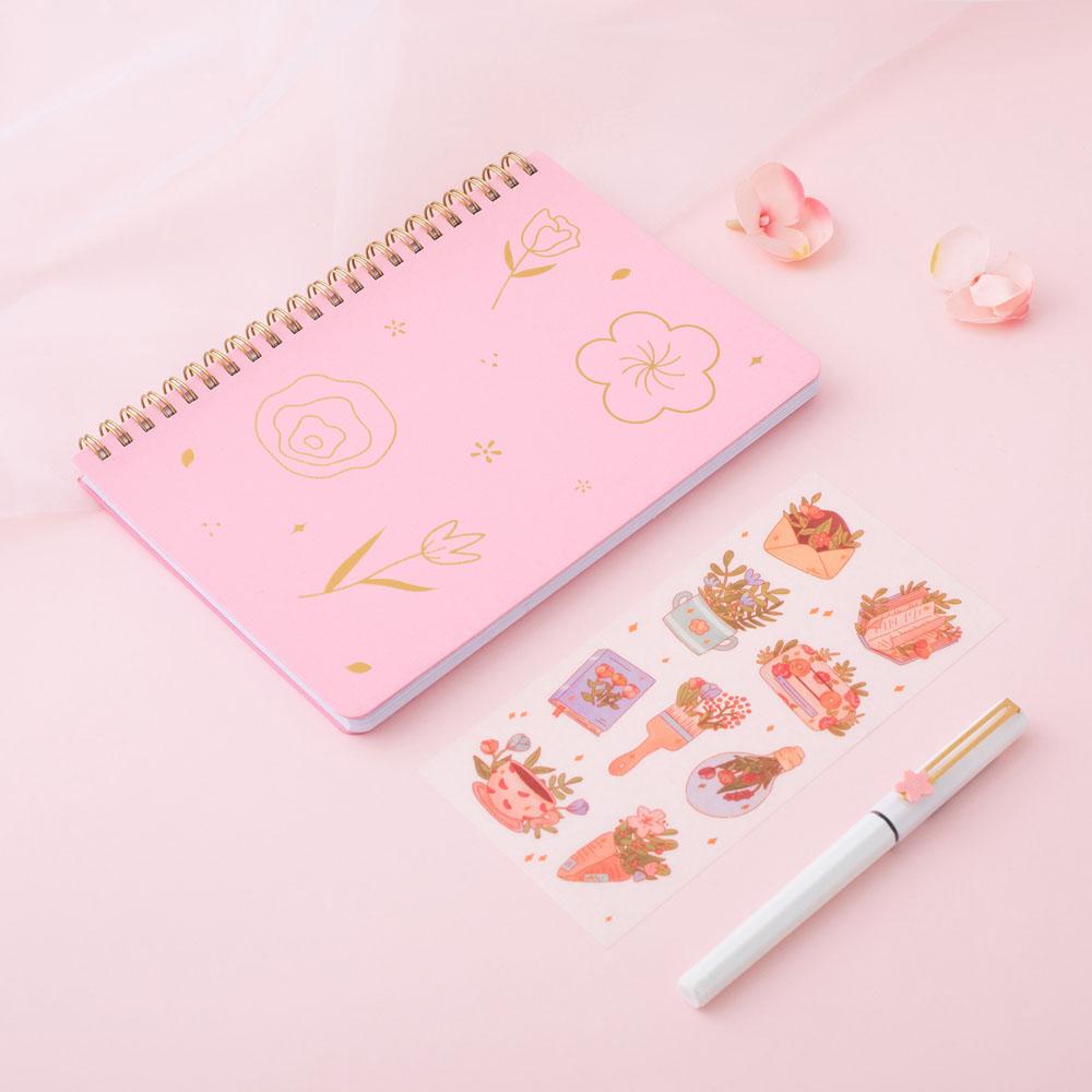 Tsuki 'Floral' Limited Edition Ring Bound Bullet Journal ☾