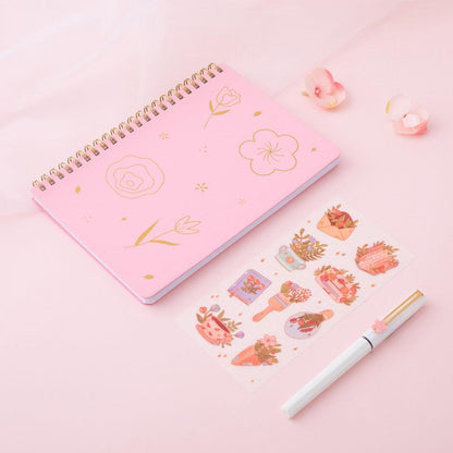 Tsuki 'Floral' Limited Edition Ring Bound Bullet Journal ☾