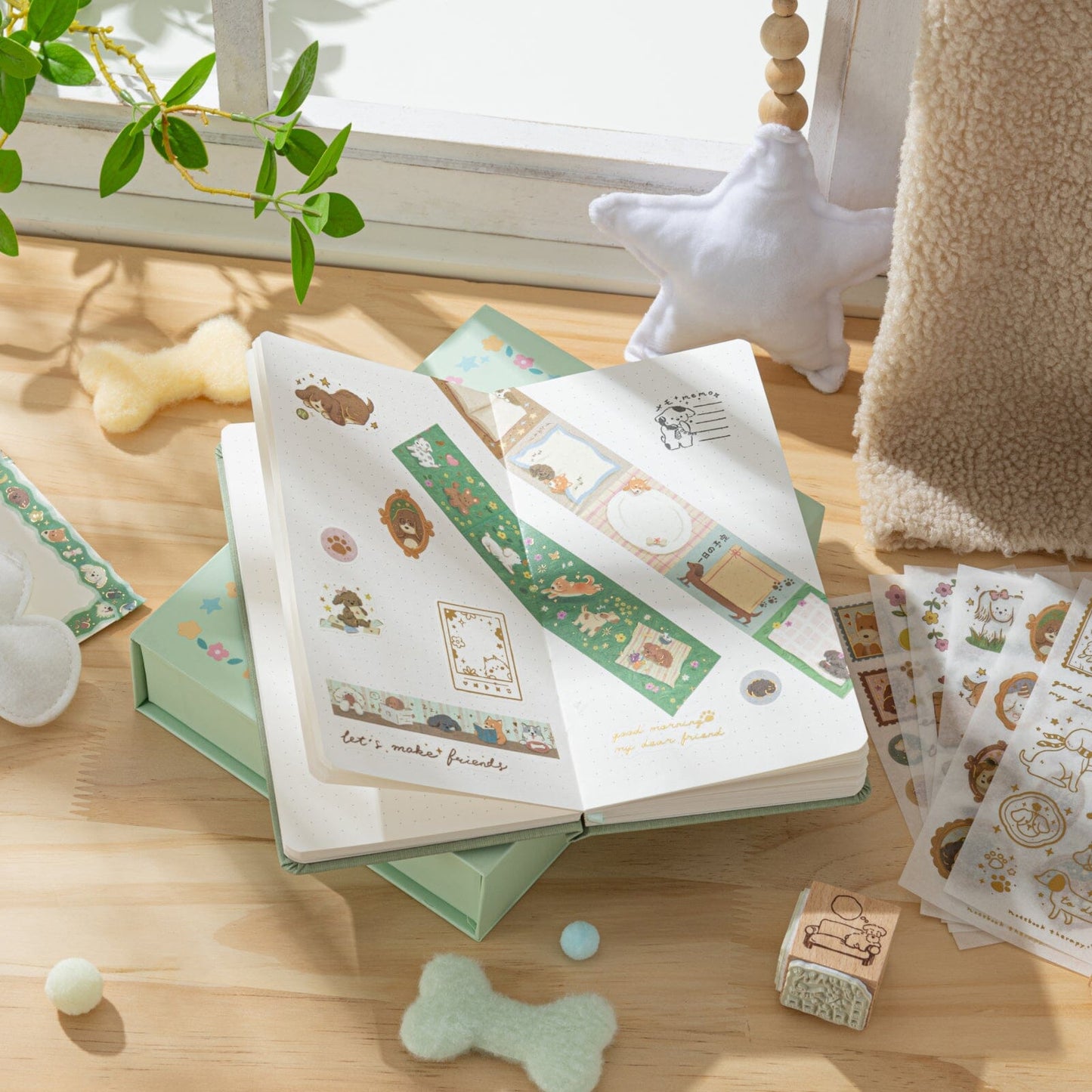 Tsuki ‘Puppy Life’ Travel Notebook Gift Set ☾