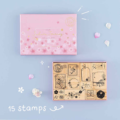 Tsuki ‘Sakura Journey’ Bullet Journal Stamp Set ☾