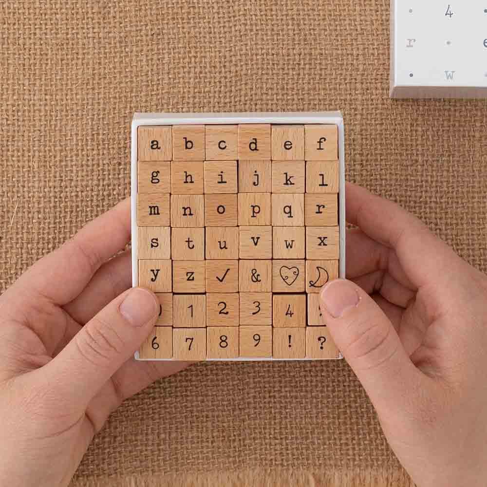 Tsuki Bullet Journal Typewriter Style Alphabet Stamp Set ☾