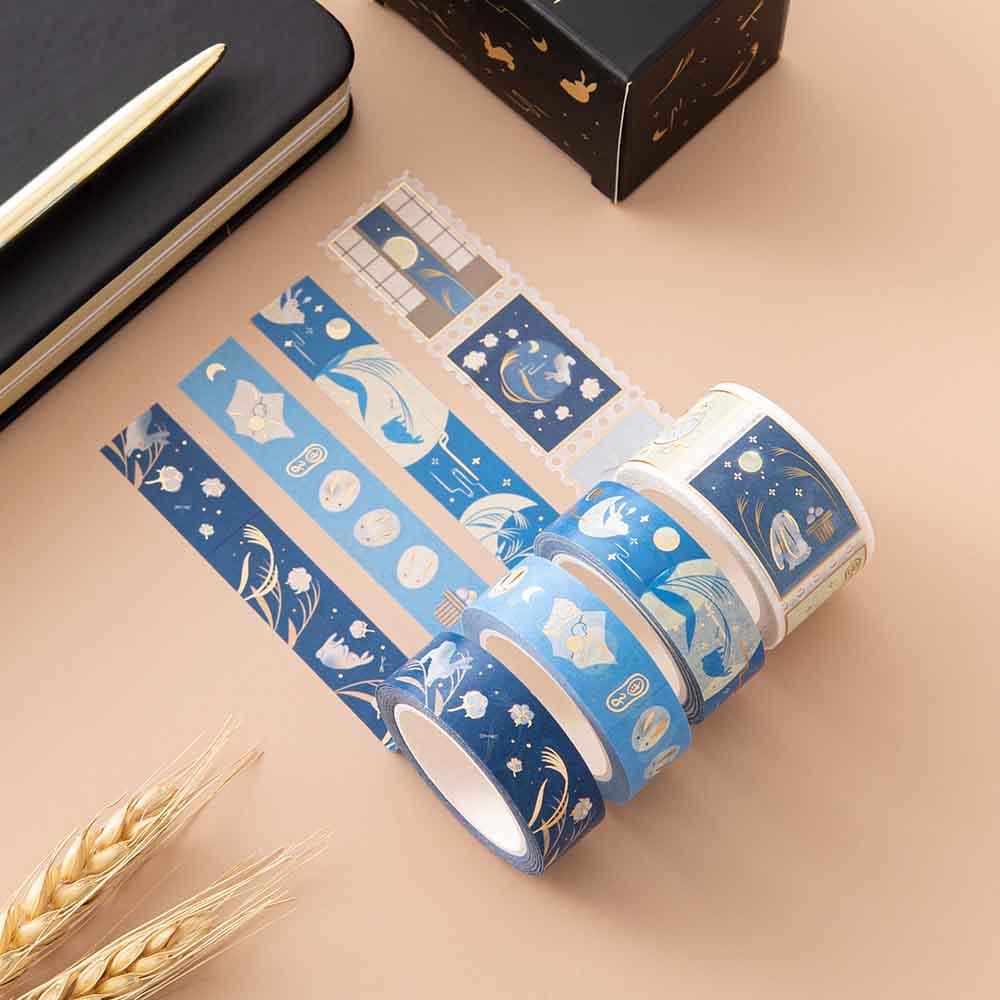 Tsuki ‘Moonlit Wish’ Washi Tapes Set ☾