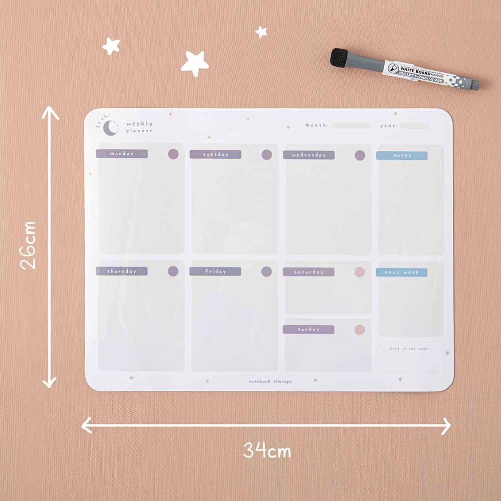 Tsuki Reusable Weekly Wall Planner ☾