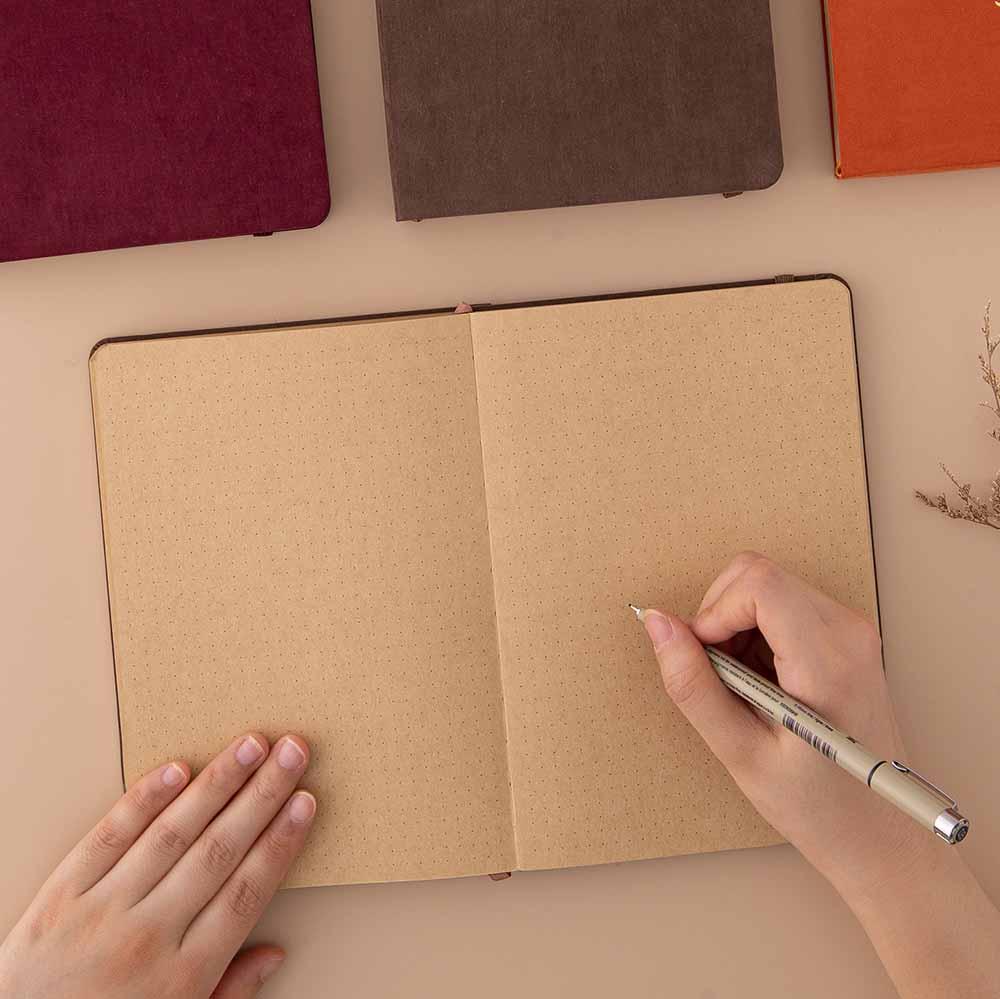 Tsuki ‘Kinoko’ Kraft Paper Bullet Journal ☾