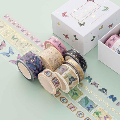 Tsuki ‘Flutter + Dream’ Washi Tape Set by Notebook Therapy x Pelinkan ☾