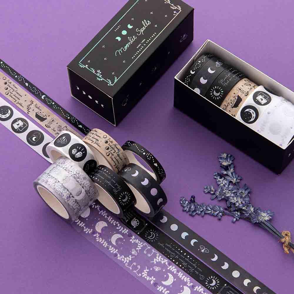 Tsuki ‘Moonlit Spells’ Washi Tapes Set ☾