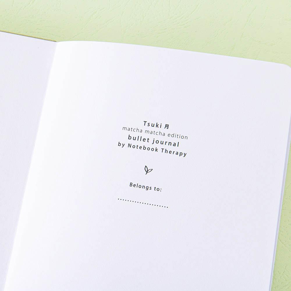 Tsuki ‘Matcha Matcha’ Limited Edition Bullet Journal ☾
