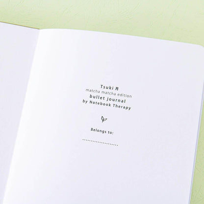 Tsuki ‘Matcha Matcha’ Limited Edition Bullet Journal ☾