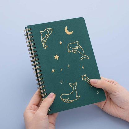 Tsuki 'Ocean' Limited Edition Ring Bound Bullet Journal ☾