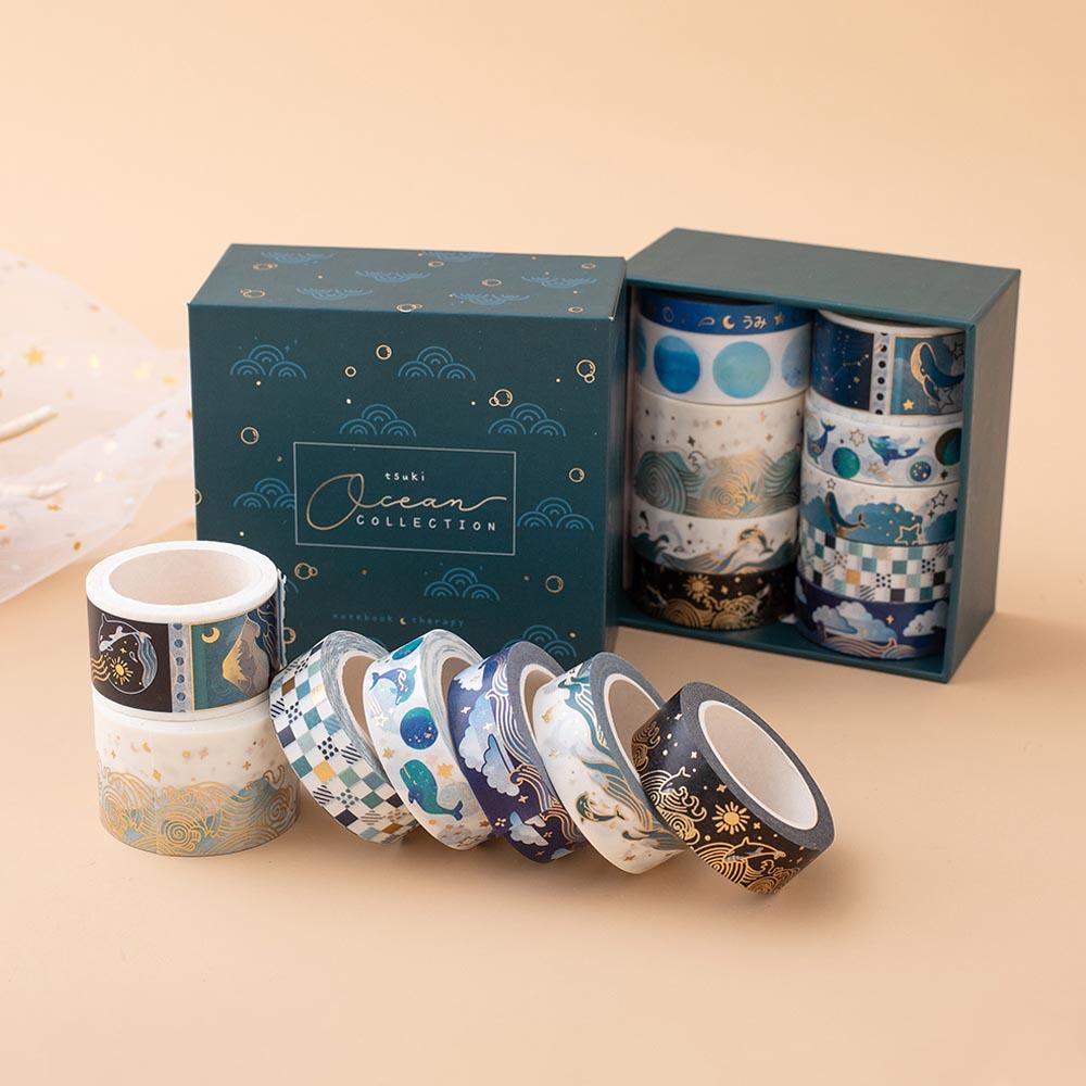 Tsuki 'Ocean Edition' Washi Tape Set ☾