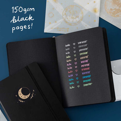 Tsuki Black Paper Limited Edition Hardcover Bullet Journals ☾