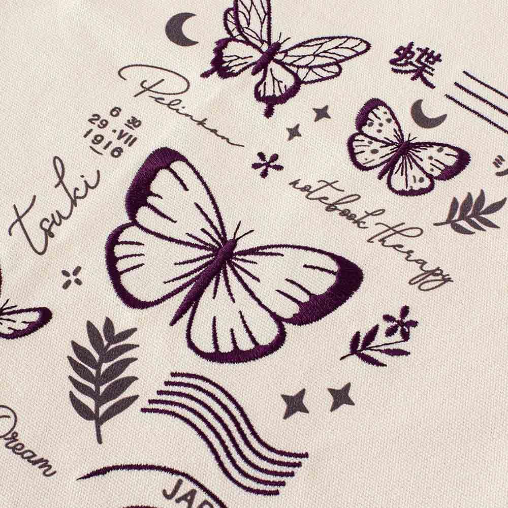 Tsuki ‘Flutter + Dream’ Tote Bag by Notebook Therapy x Pelinkan ☾