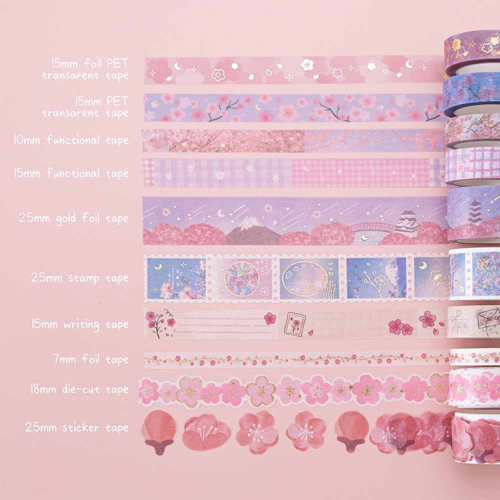 Tsuki ‘Sakura Journey’ Washi Tape Set ☾