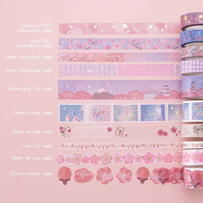 Tsuki ‘Sakura Journey’ Washi Tape Set ☾