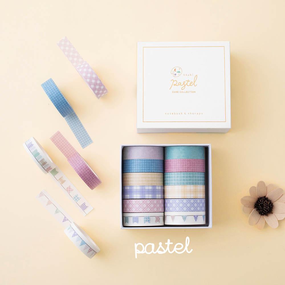 Tsuki Core Color Washi Tape Sets ☾