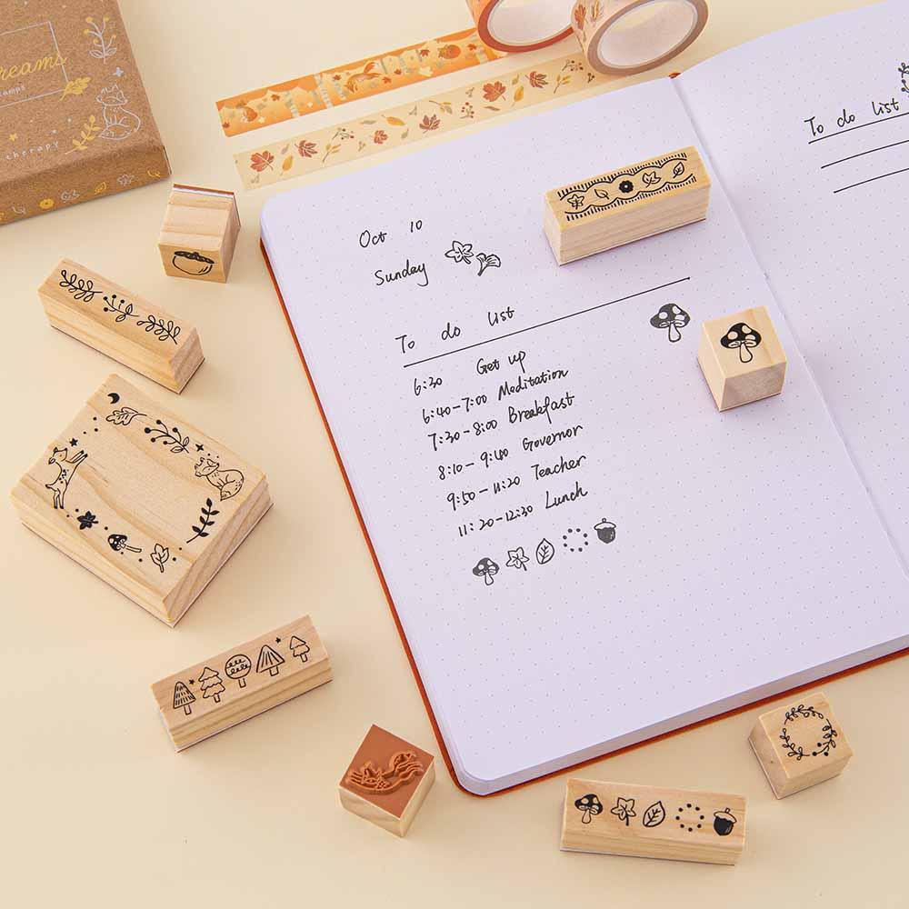 Tsuki ‘Maple Dreams’ Bullet Journal Stamp Set ☾