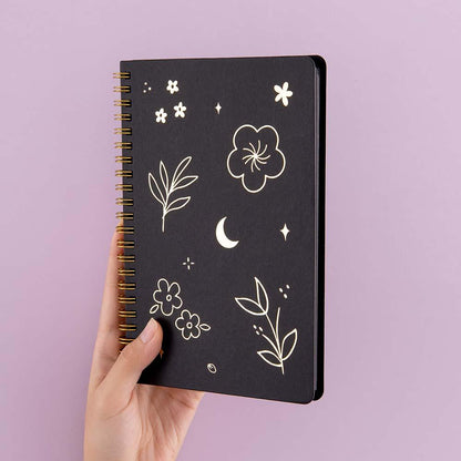 Tsuki Black Paper Ringbound Bullet Journal ☾