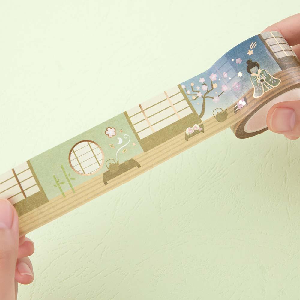 Tsuki ‘Matcha Ichigo’ Washi Tape Set ☾