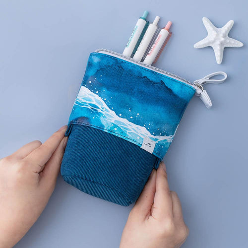 Tsuki 'Ocean Edition' Pop-Up Pencil Case ☾