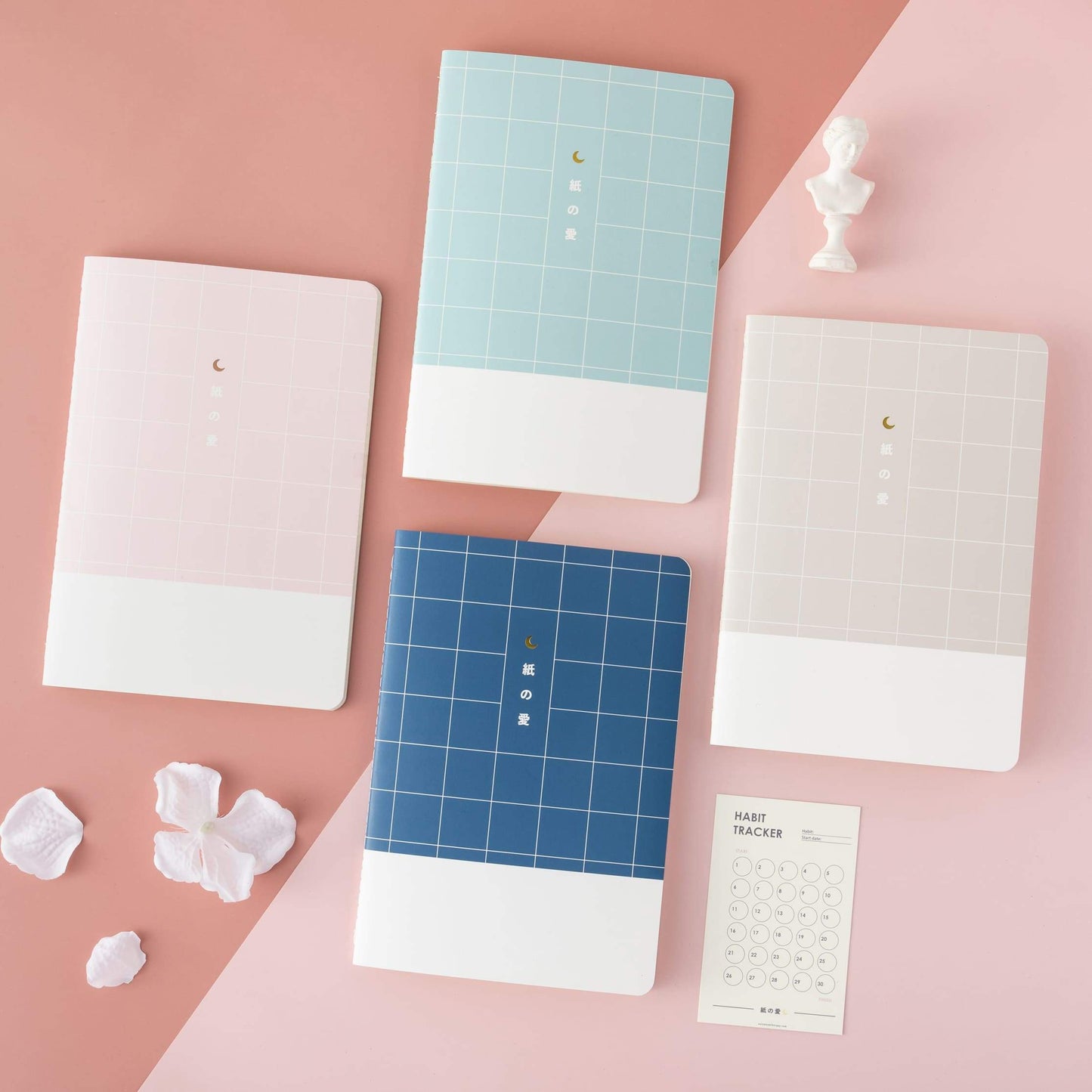 Tsuki 120GSM Bullet Journal - 4 set ☾