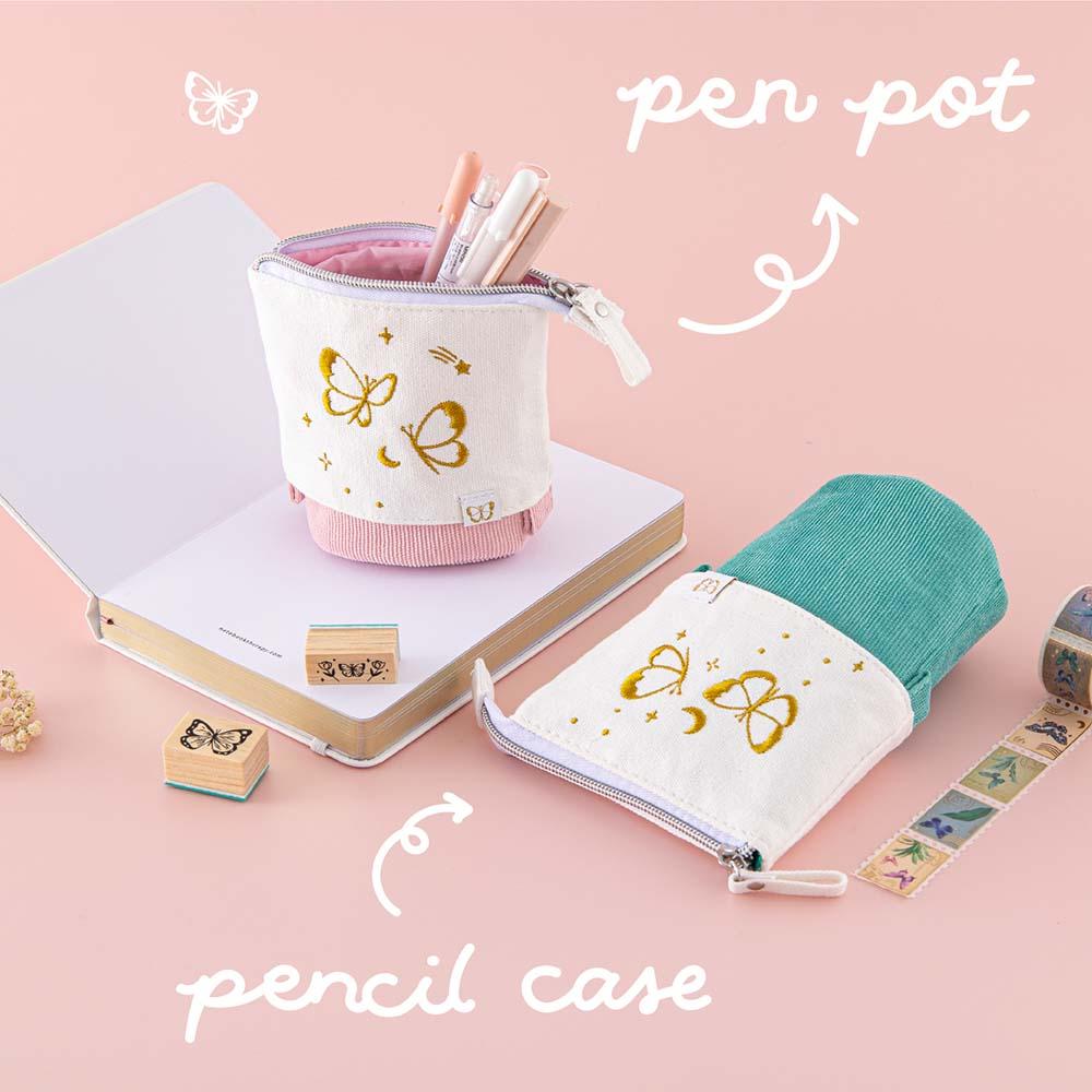 Tsuki ‘Flutter + Dream’ Pop-Up Pencil Case by Notebook Therapy x Pelinkan ☾