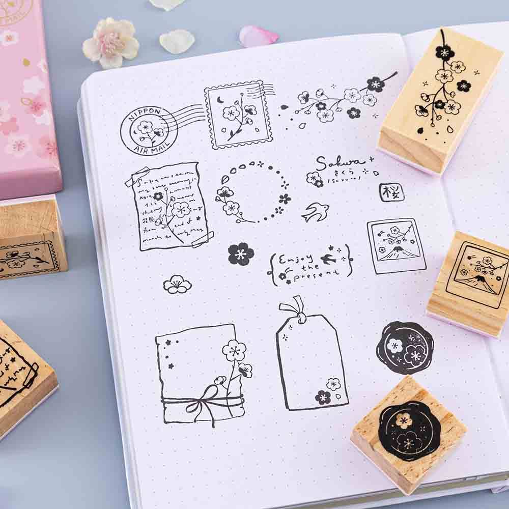 Tsuki ‘Sakura Journey’ Bullet Journal Stamp Set ☾