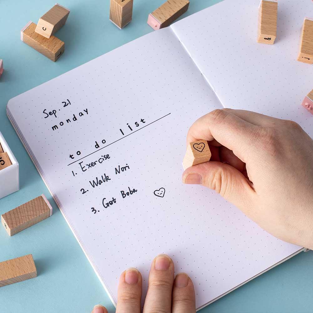 Tsuki Bullet Journal Alphabet Stamp Set ☾