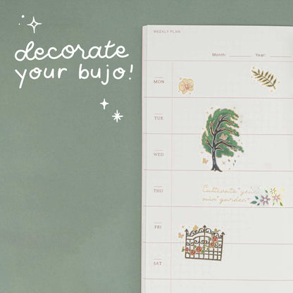 Tsuki ‘Secret Garden’ 3D Foil Sticker Set ☾