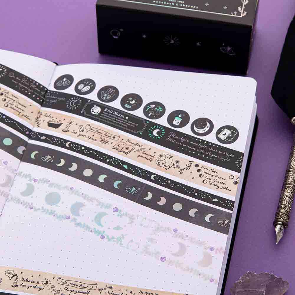 Tsuki ‘Moonlit Spells’ Washi Tapes Set ☾