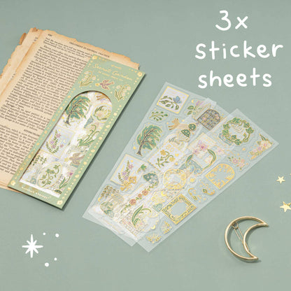 Tsuki ‘Secret Garden’ 3D Foil Sticker Set ☾