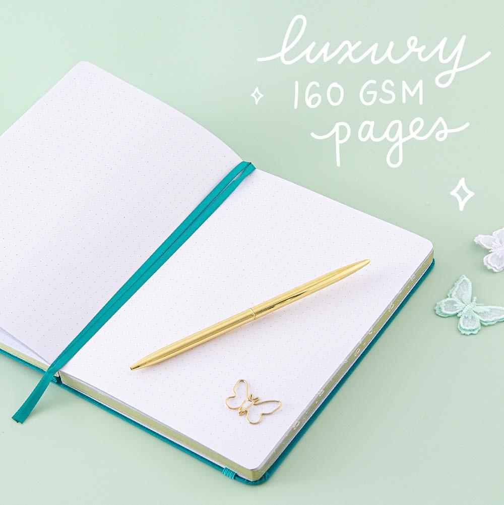 Tsuki Teal Sky ‘Flutter + Dream’ Limited Edition Bullet Journal by Notebook Therapy x Pelinkan ☾