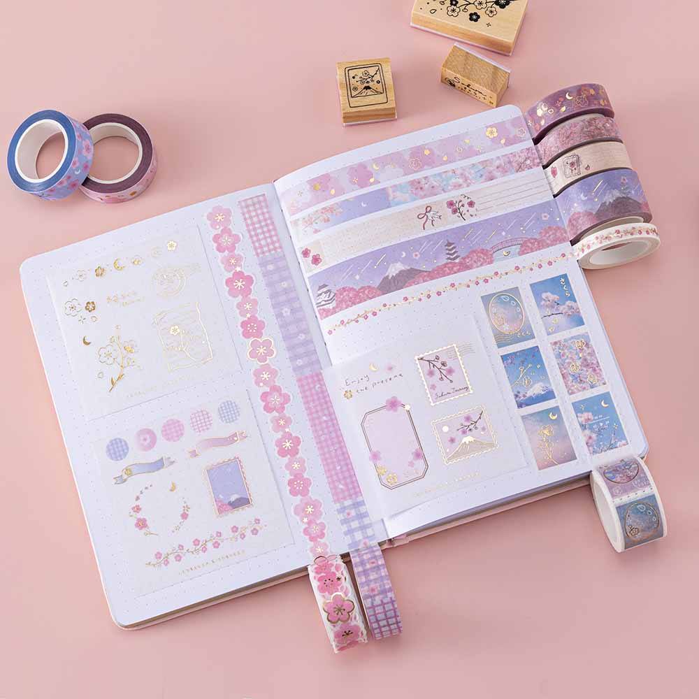 Tsuki ‘Sakura Journey’ Washi Tape Set ☾