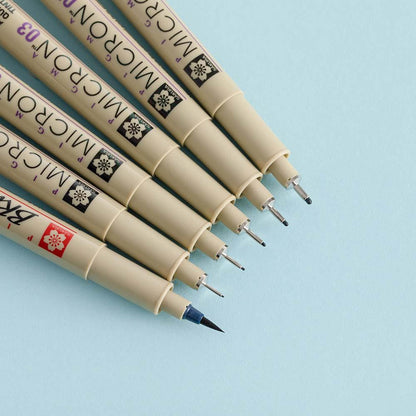 6 Set Sakura Pigma Micron Pens
