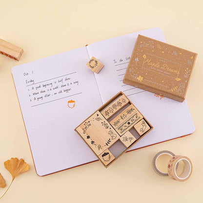 Tsuki ‘Maple Dreams’ Bullet Journal Stamp Set ☾
