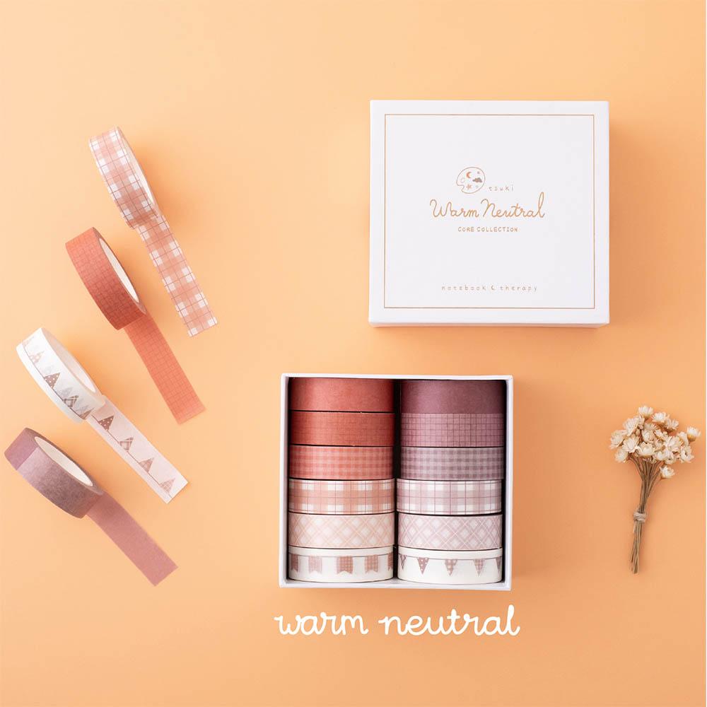 Tsuki Core Color Washi Tape Sets ☾