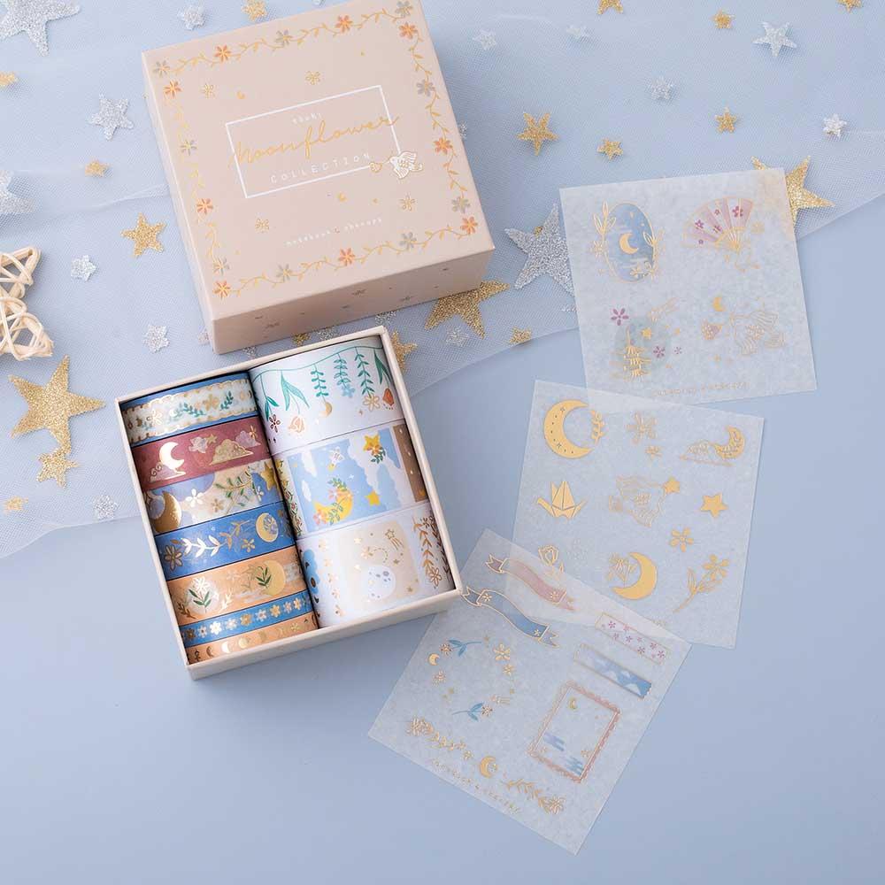 Tsuki ‘Moonflower’ Washi Tape Set ☾