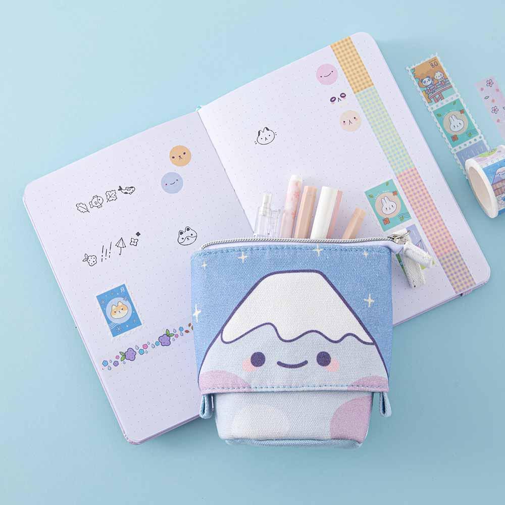 Tsuki ‘Four seasons’ Fuji Pop-Up Pencil Case ☾ @milkkoyo x NotebookTherapy