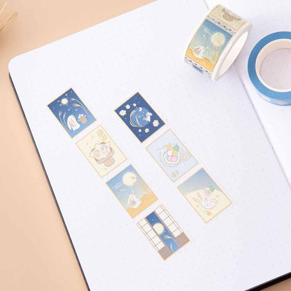 Tsuki ‘Moonlit Wish’ Washi Tapes Set ☾