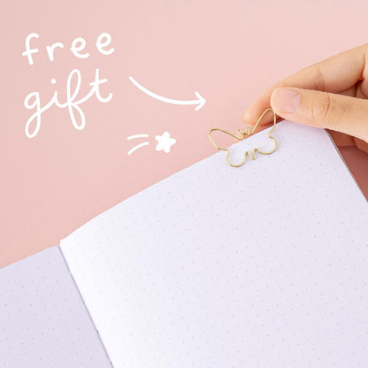 Tsuki Cloud White ‘Flutter + Dream’ Limited Edition Bullet Journal by Notebook Therapy x Pelinkan ☾