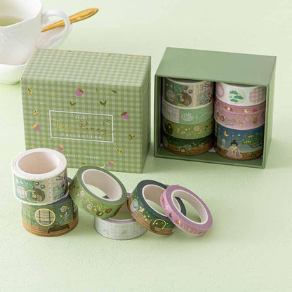 Tsuki ‘Matcha Ichigo’ Washi Tape Set ☾