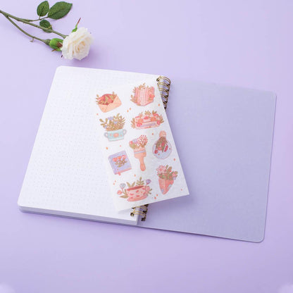 Tsuki 'Floral' Limited Edition Ring Bound Bullet Journal ☾