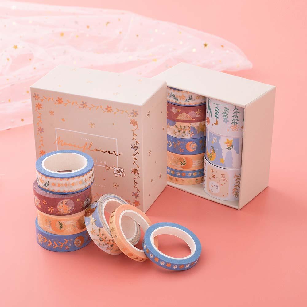 Tsuki ‘Moonflower’ Washi Tape Set ☾