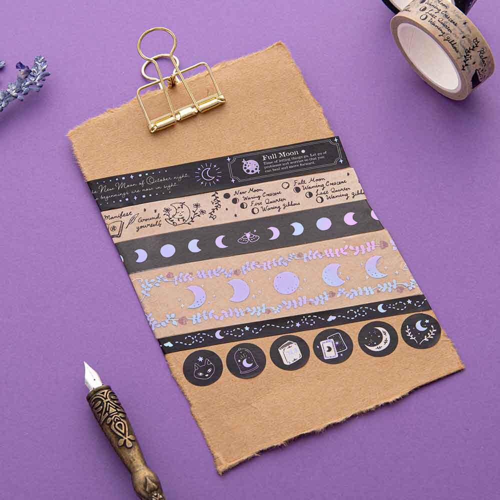 Tsuki ‘Moonlit Spells’ Washi Tapes Set ☾