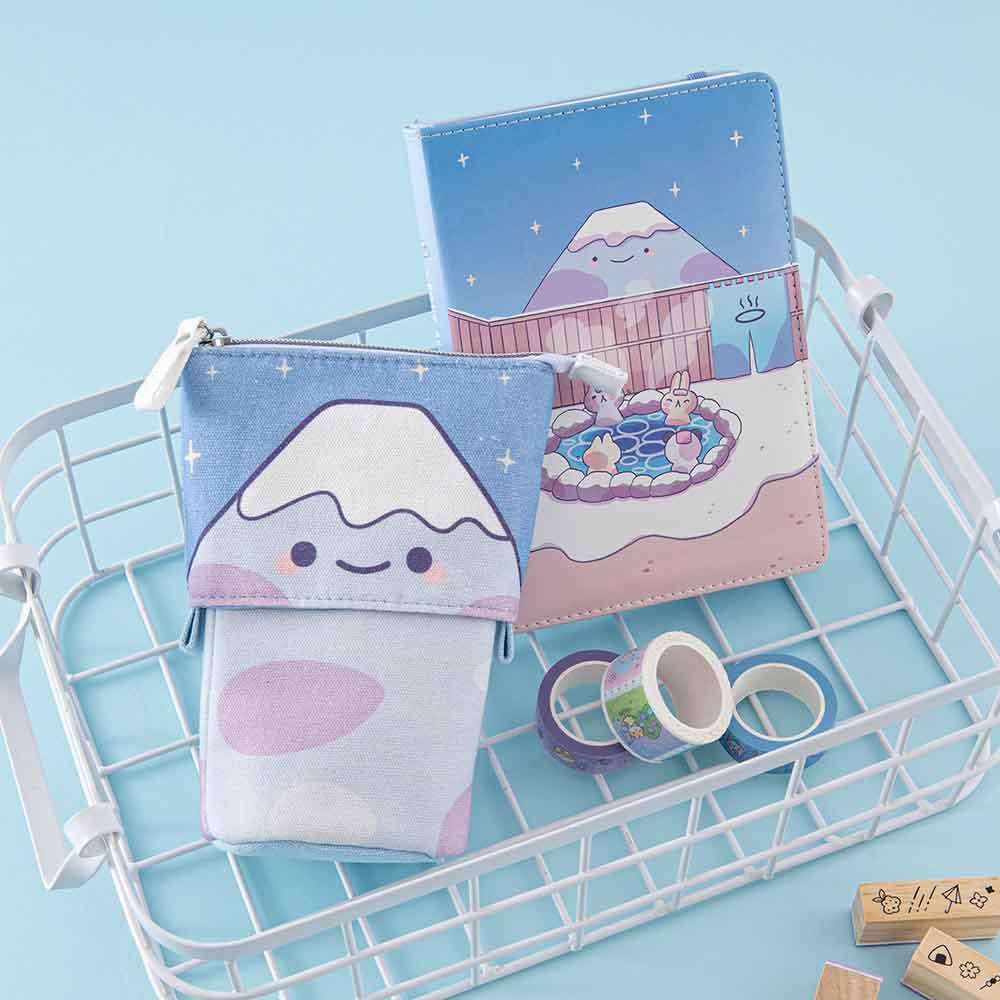 Tsuki ‘Four seasons’ Fuji Pop-Up Pencil Case ☾ @milkkoyo x NotebookTherapy