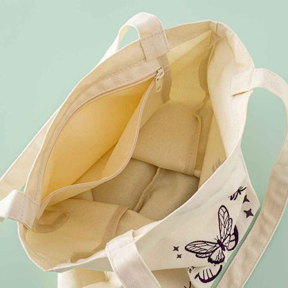 Tsuki ‘Flutter + Dream’ Tote Bag by Notebook Therapy x Pelinkan ☾