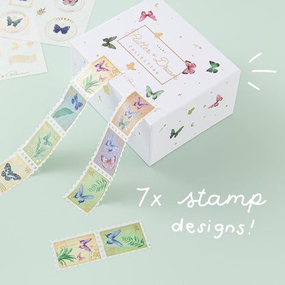 Tsuki ‘Flutter + Dream’ Washi Tape Set by Notebook Therapy x Pelinkan ☾