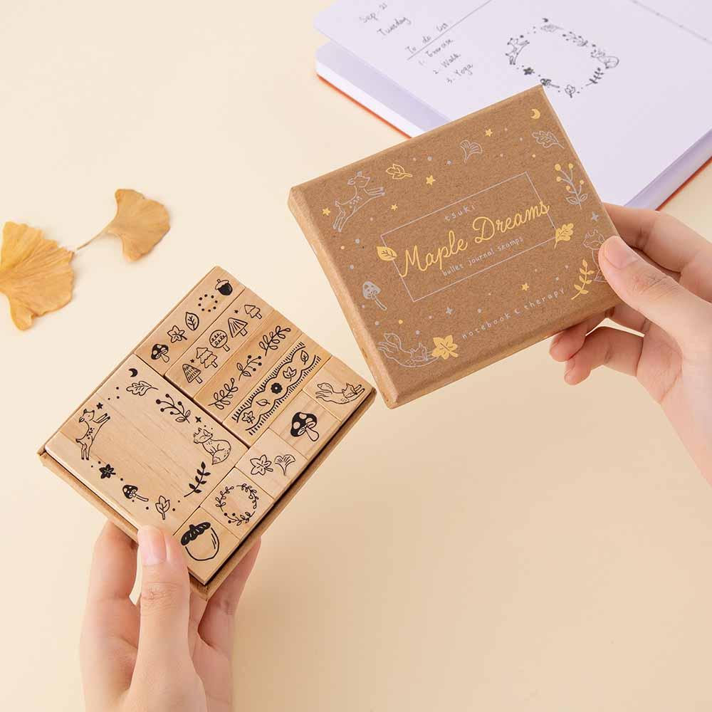 Tsuki ‘Maple Dreams’ Bullet Journal Stamp Set ☾