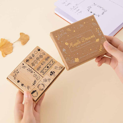 Tsuki ‘Maple Dreams’ Bullet Journal Stamp Set ☾