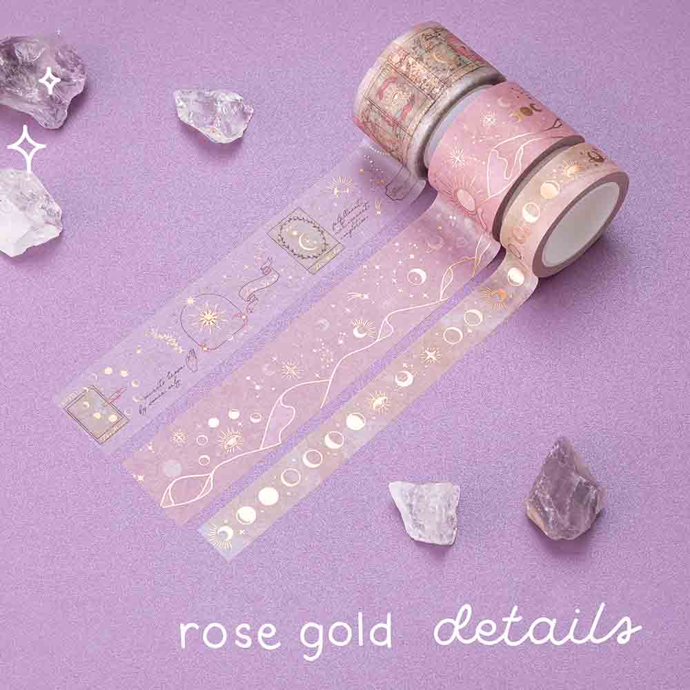 Tsuki ‘Moonlit Blush’ Washi Tape Set ☾