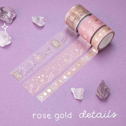 Tsuki ‘Moonlit Blush’ Washi Tape Set ☾